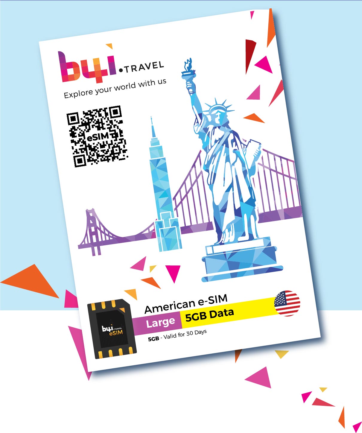 Large - USA Travel e-SIM