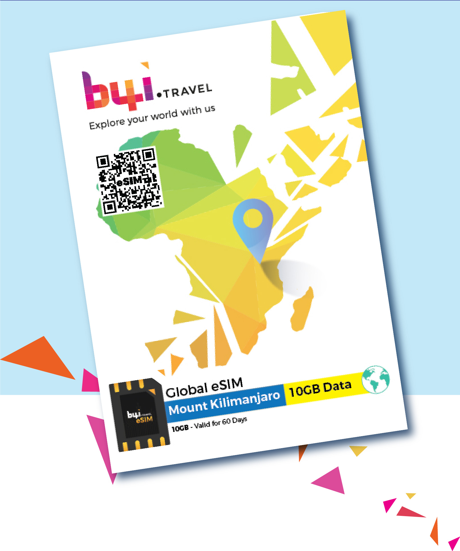 global travel eSIM - 10GB- Mount Kilimanjaro package